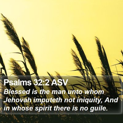 Psalms 32:2 ASV Bible Verse Image