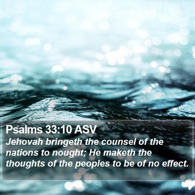 Psalms 33:10 ASV Bible Verse Image