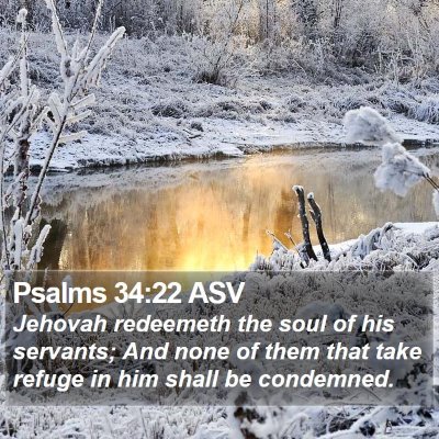 Psalms 34:22 ASV Bible Verse Image