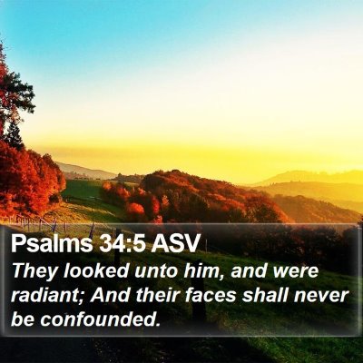 Psalms 34:5 ASV Bible Verse Image