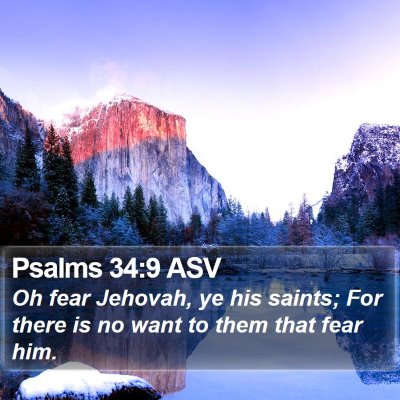 Psalms 34:9 ASV Bible Verse Image