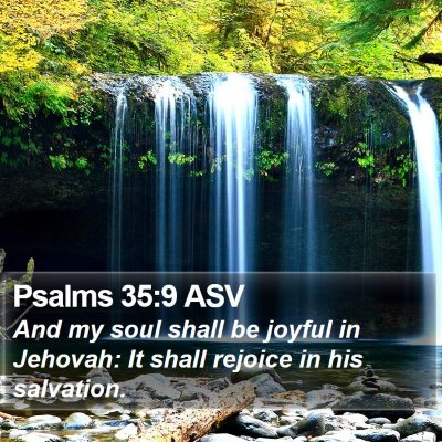 Psalms 35:9 ASV Bible Verse Image