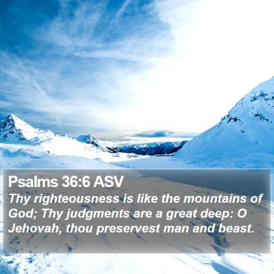 Psalms 36:6 ASV Bible Verse Image