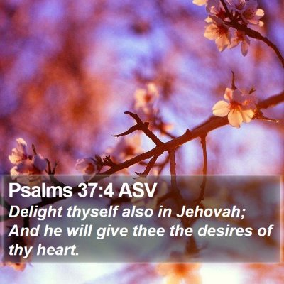 Psalms 37:4 ASV Bible Verse Image