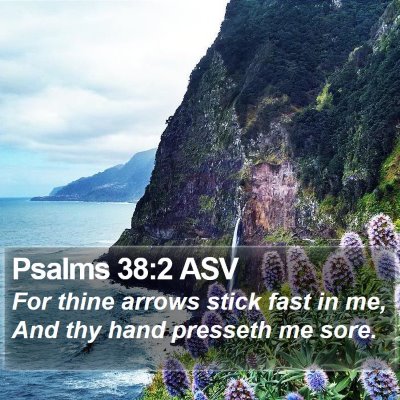 Psalms 38:2 ASV Bible Verse Image