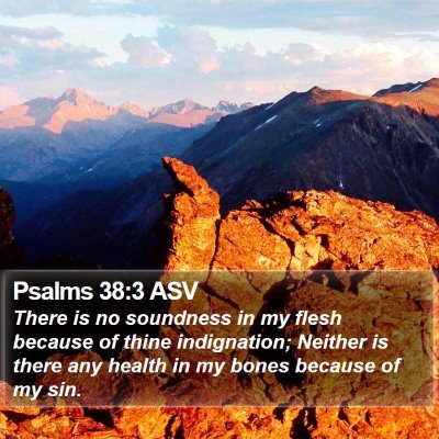 Psalms 38:3 ASV Bible Verse Image