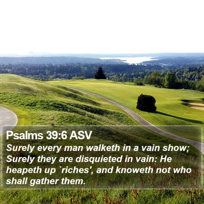 Psalms 39:6 ASV Bible Verse Image