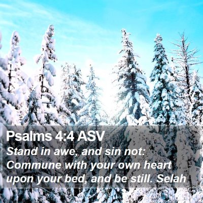 Psalms 4:4 ASV Bible Verse Image