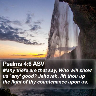 Psalms 4:6 ASV Bible Verse Image