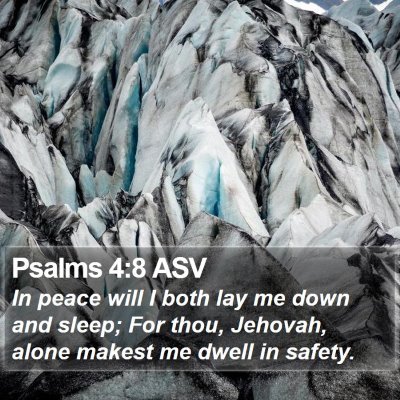 Psalms 4:8 ASV Bible Verse Image