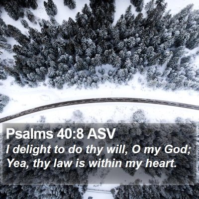 Psalms 40:8 ASV Bible Verse Image