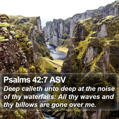 Psalms 42:7 ASV Bible Verse Image