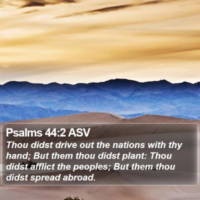 Psalms 44:2 ASV Bible Verse Image