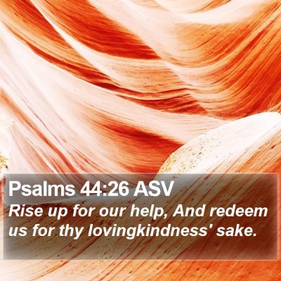Psalms 44:26 ASV Bible Verse Image