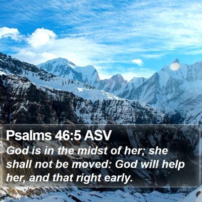 Psalms 46:5 ASV Bible Verse Image