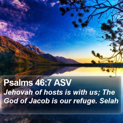 Psalms 46:7 ASV Bible Verse Image