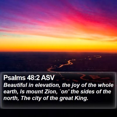 Psalms 48:2 ASV Bible Verse Image