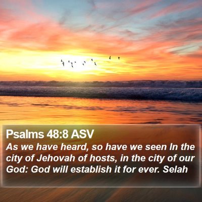 Psalms 48:8 ASV Bible Verse Image