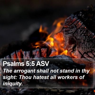 Psalms 5:5 ASV Bible Verse Image