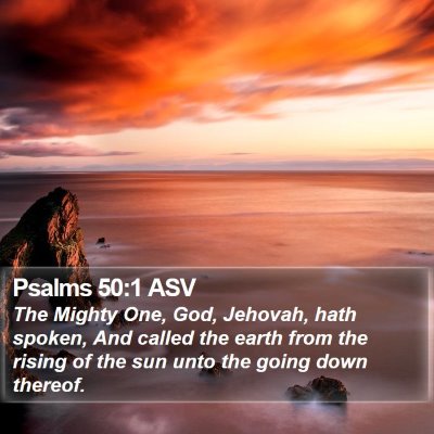 Psalms 50:1 ASV Bible Verse Image