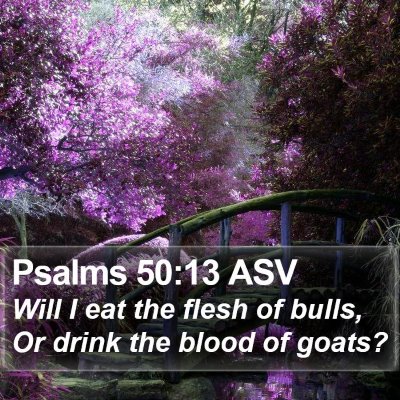 Psalms 50:13 ASV Bible Verse Image