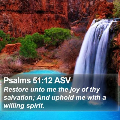 Psalms 51:12 ASV Bible Verse Image
