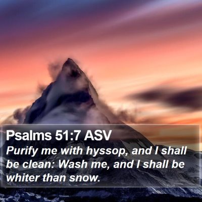 Psalms 51:7 ASV Bible Verse Image