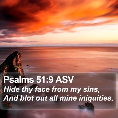 Psalms 51:9 ASV Bible Verse Image