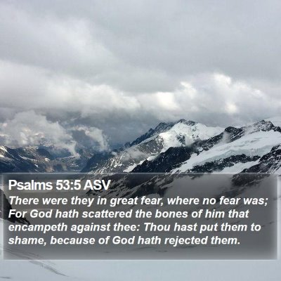Psalms 53:5 ASV Bible Verse Image