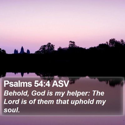 Psalms 54:4 ASV Bible Verse Image