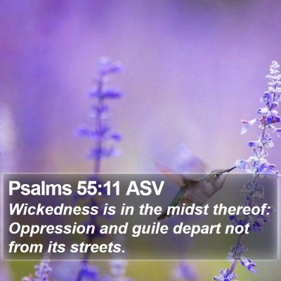 Psalms 55:11 ASV Bible Verse Image