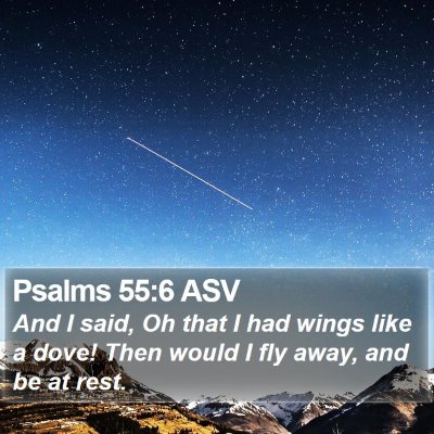 Psalms 55:6 ASV Bible Verse Image