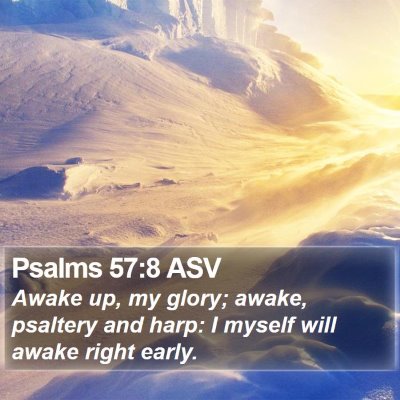 Psalms 57:8 ASV Bible Verse Image