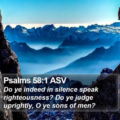 Psalms 58:1 ASV Bible Verse Image