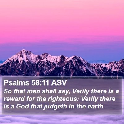Psalms 58:11 ASV Bible Verse Image
