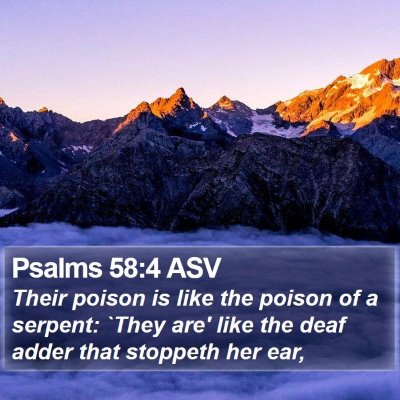 Psalms 58:4 ASV Bible Verse Image