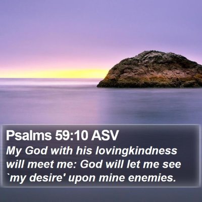 Psalms 59:10 ASV Bible Verse Image