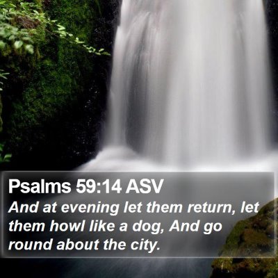 Psalms 59:14 ASV Bible Verse Image