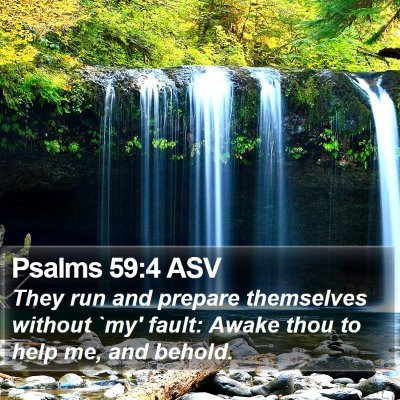 Psalms 59:4 ASV Bible Verse Image