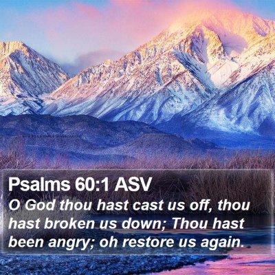 Psalms 60:1 ASV Bible Verse Image