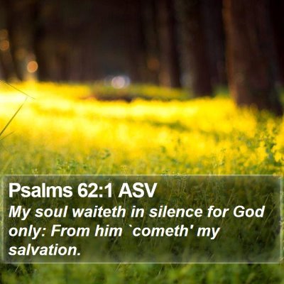Psalms 62:1 ASV Bible Verse Image