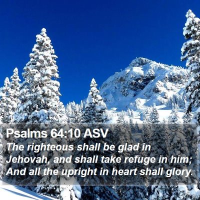 Psalms 64:10 ASV Bible Verse Image