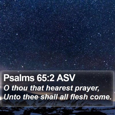 Psalms 65:2 ASV Bible Verse Image