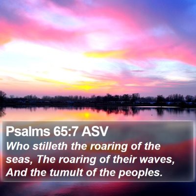 Psalms 65:7 ASV Bible Verse Image