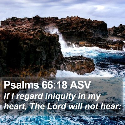 Psalms 66:18 ASV Bible Verse Image