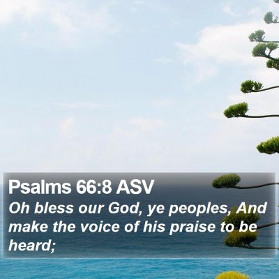 Psalms 66:8 ASV Bible Verse Image