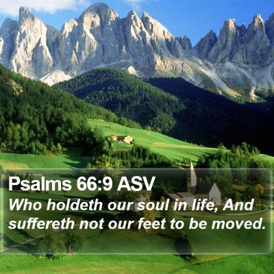 Psalms 66:9 ASV Bible Verse Image
