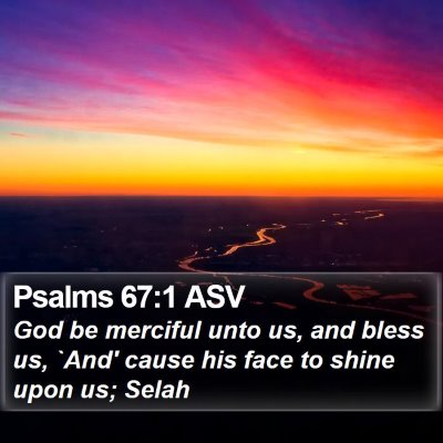Psalms 67:1 ASV Bible Verse Image