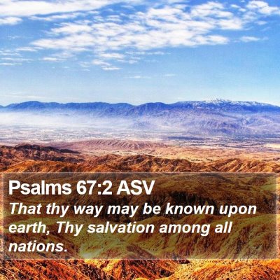 Psalms 67:2 ASV Bible Verse Image