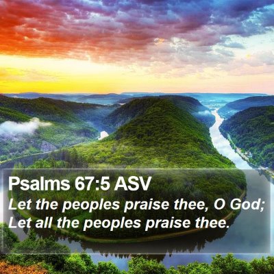 Psalms 67:5 ASV Bible Verse Image